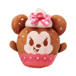 Disney Store Peluche Minnie Moyenne Cupcake à La Fraise