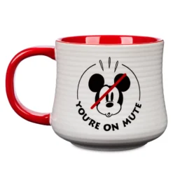 Disney Store Mug Mickey "YOU'RE ON MUTE" -FUNKO Boutique 465032894377 2