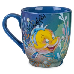Disney Store Mug Sébastien Et Polochon, La Petite Sirène