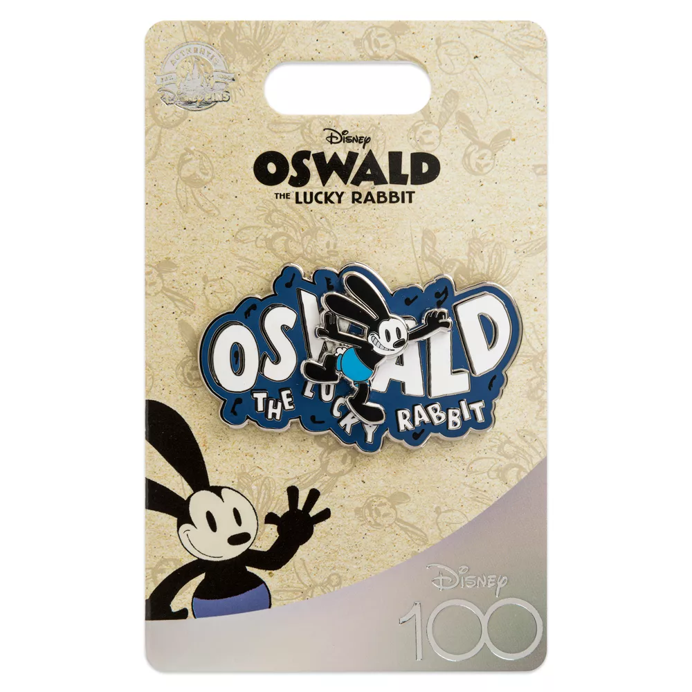 Pin's Oswald Le Lapin Chanceux Avec Logo Disney100 2 Pin's Oswald Le Lapin Chanceux Avec Logo Disney100 – Image 2