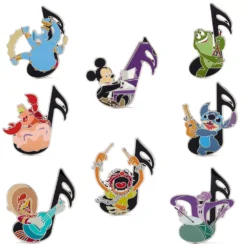 Disney Store Ensemble De Pin's Mystère Notes De Musique