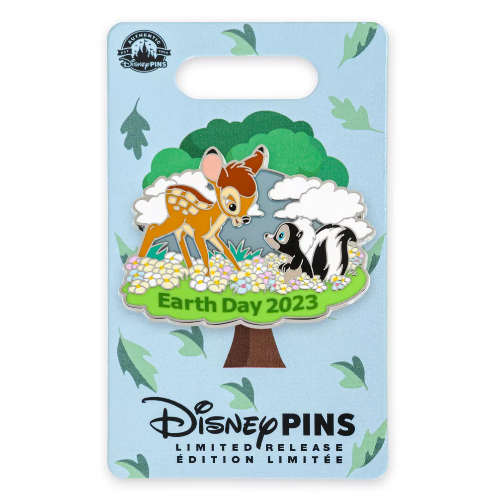 Disney Store Pin's Bambi Et Fleur En édition Limitée, Jour De La Terre 2023 2 Disney Store Pin's Bambi Et Fleur En édition Limitée, Jour De La Terre 2023 – Image 2